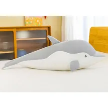 LeanToys Delfin 70 cm Grau