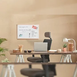 Bi-Office Whiteboard MM07001010 magnethaftend Holzrahmen 90x60cm