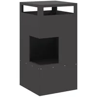 vidaXL - Feuerstelle Schwarz 50x50x100 cm Stahl