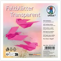 Ursus Transparentpapier 14 x 14 cm 100 Blatt