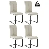 MCA Furniture MCA Hudson Schwingstuhl 4er Set - Weiß