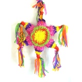 Pinata Mexican Star zum Befüllen und Aufhängen zur Party-Deko, Kinder-Geburtstag, Maße: 50 x 50 x 10 cm