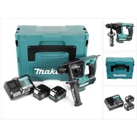 Makita HR 166 DSMJ Akku Bohrhammer 10,8V SDS-Plus Brushless im Makpac + 2x 4,0Ah Akku + Ladegerät