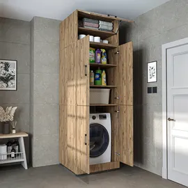 roomart DORA-II Waschmaschinenschrank 70 x 73,8 x 0 cm Weiß