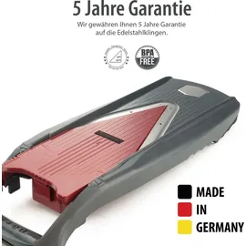 Boerner Pharma Vital Gemüsehobel Profi Set 12-tlg. Rot/Schwarz