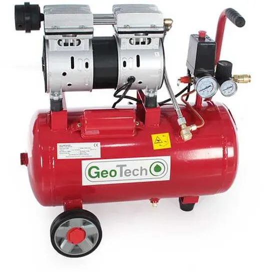 GeoTech S-AC 24.8.10 - Leiser elektrischer Kompressor 24 Lt - Motor 1 PS
