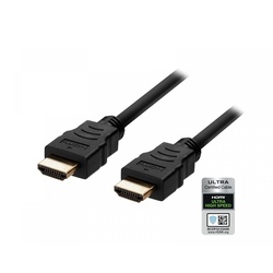 Deltaco Ultra High Speed HDMI kabel 2.1 - Schwarz - 1m