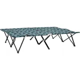 Doppelliege Gartenliege Strandliege Klappbare Sonnenliege Campingliege Blattmust