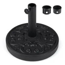 Costway Schirmständer Beton 12 kg Schwarz