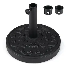 Costway Schirmständer Beton 12 kg Schwarz