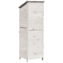 vidaXL Gartenhaus 59,5 x 56 x 176,5 cm weiß