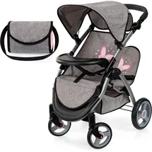 Bayer Twin Star Schmetterling grau/rosa