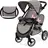 Bayer Twin Star Schmetterling grau/rosa