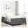 vidaXL Boxspringbett 120 x 200 cm Dunkelgrau