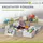 Juskys Kinder Puzzlematte Timon 36 Teile mit 16 Tieren - rutschfest – grau weiß