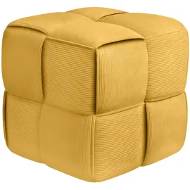 CLP Sitzhocker Cord Forinta gelb