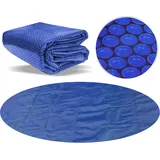 poolpanda Pool Solarfolie Ø 400 cm Elite rund 400 my schwarz/blau 15 mm Luftblasen