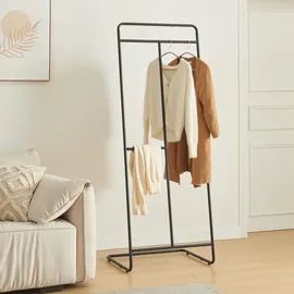 [en.casa] Sandviken Garderobenständer 166x63x48 cm schwarz