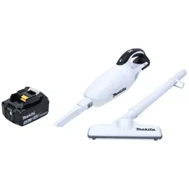 Makita DCL 181 FZ W Akku Staubsauger 18 V Weiß + 1x Akku 4,0 Ah - ohne Ladegerät
