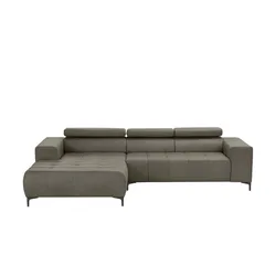 switch Ecksofa aus Mikrofaser Caro , grau , Maße (cm): B: 289 H: 93 T: 175.0