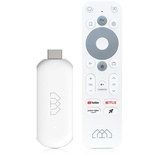 Homatics Stick HD Android TV Mediaplayer Stick Weiß (Full HD, HDMI, 5GHz WiFi, Sprachfernbedienung)