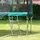 Relaxdays Trampolin Leiter Silber 76 cm