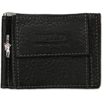 Wild Things Only Herren Geldbörse Dollarclip schwarz RFID Blocker OPJ121S - Schwarz