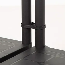 Curver Lagerregal Kunststoff 60 x 30 x 135 cm schwarz 4 Fachböden