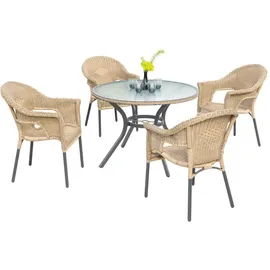 Merxx Ravenna Set 5-tlg. natur/anthrazit