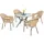 Merxx Ravenna Set 5-tlg. natur/anthrazit