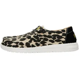 HEYDUDE Hey Dude wendy animal, schwarz/grau - 37 EU