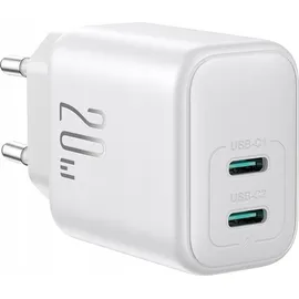 Joyroom JR-TCF12 Dual-Port (2C) 20W PD / QC 3.0 Schnellladegerät Weiß