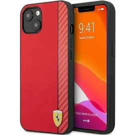 Ferrari iPhone 13 mini Hardcase Carbon Stripe rot