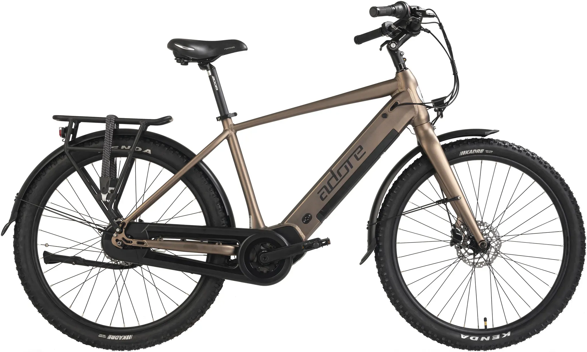 Adore E-Bike »CX-290«, 8 Gang, Shimano, Nexus, Mittelmotor 250 W, Pedelec, Elektrofahrrad für Damen u. Herren Adore Bronze matt 44 cm