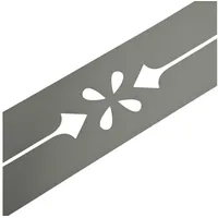 zaun|zu® Sichtschutzstreifen 2,55 m grau 1 St.