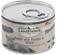 Landfleisch Cat Kitten Pastete Rind, Huhn & Wild - 6x195g