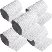 nyvi Polyrattan Sichtschutzstreifen 255x19 cm 5 Rollen Weiß