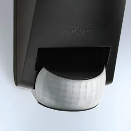 Steinel Außenwandleuchte Glas schwarz 23,2 cm mit Bewegungsmelder
