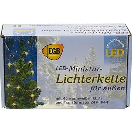 EGB Mini-Lichterkette LED 16 m warmweiß