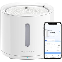 Petkit Automatische Intelligenter Trinkbrunnen für Katze und Hund, Drahtlose Wasserpumpe,2L Sichtbarer Wasserstand mit Filter,App-gesteuert, Ultraleise