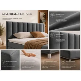 Best For Home Trinity 180 x 200 cm H3 Grau