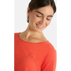 LIEBLINGSSTÜCK Rundhalsshirt CandiceEP mit Statement-Stickerei und im Batik-Look rot M (38)