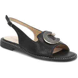 Schwarze Sandalen S.Barski Flache Schuhe, 39