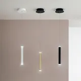 Fabas Luce FABAS LED-Pendelleuchte Prado Alu, Eisen, Stahl & Metall Schwarz