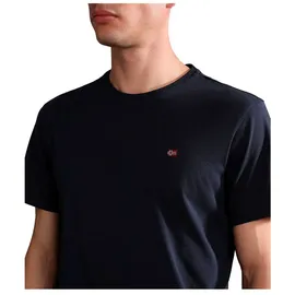 Napapijri T-Shirt mit Label-Stitching, Marine, S