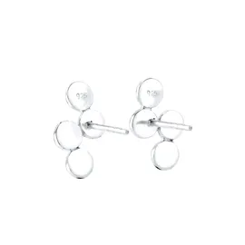 Elli Ohrstecker Kreis Geo Minimal Silber 925 Sterling 1