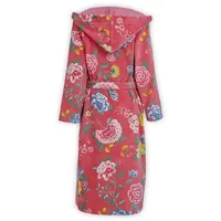 PiP Studio Bademantel Good Evening Bathrobe Coral S Korallenrot 100% Cotton, terry velo, Bademantel Damen und Herren Morgenmantel Frottee
