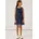 Tüllkleid Kunstfaser elastische Taille mit Glitzereffekt blau 128 EU