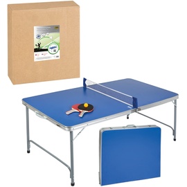 IDENA Tischtennisplatte kompakt Set klappbar, 160 x 80 x 70 cm