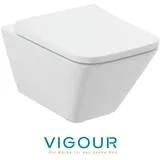 VIGOUR DERBY V3 edge Wand-WC-Set spülrandlos verdeckte Befestigung PflegetectPLUS Beschichtung WC-Sitz Absenkautomatil + Schallschutz